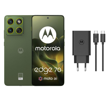 Smartfon Motorola edge 70 5G 12/512GB Bronze Green 120Hz + Ładowarka 68W